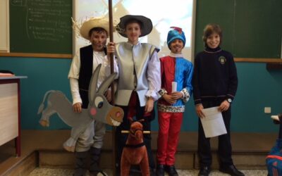 “Don Quijote y Sancho Panza recorren las aulas de E. Primaria”