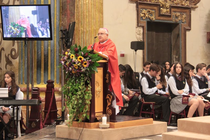 Nuestro Obispo felicita al Colegio tras el reconocimiento máximo 500+