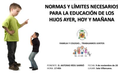 PADRES Y COLEGIO. POR EL BIEN MAYOR DE LOS HIJOS. CHARLA FORMATIVA.