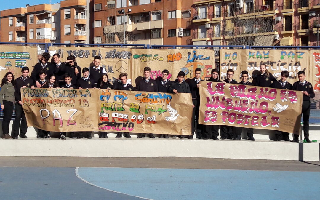 GRAFFITIS PARA LA PAZ. ALUMNOS DE 4º ESO