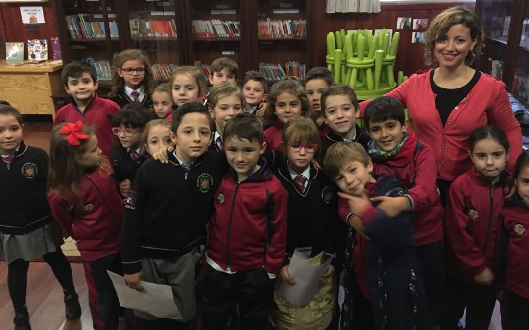 LOS ALUMNOS DE 1º DE E.P. PROTAGONIZARON UN TEATRO NAVIDEÑO  EN LA BIBLIOTECA