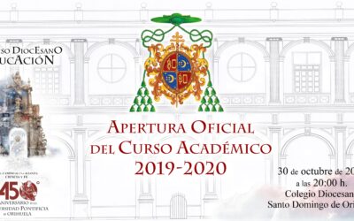 Apertura oficial de curso. Miércoles 30 de octubre 20 h.