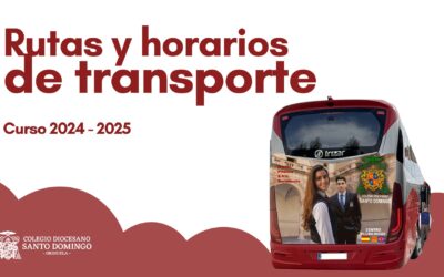 Rutas y horarios de transporte escolar en el curso 2024-2025