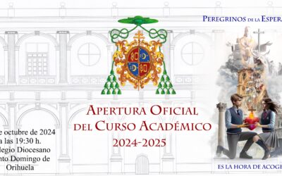 El próximo martes 15 de octubre celebraremos el Acto oficial de Apertura de Curso 2024 – 2025