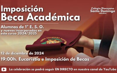 Imposición de Becas Académicas a los alumnos de 1º E. S. O. y nuevos alumnos del curso 24/25