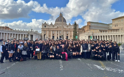 Comienza la Peregrinación a Roma. Los alumnos asisten a la Audiencia del Papa Francisco